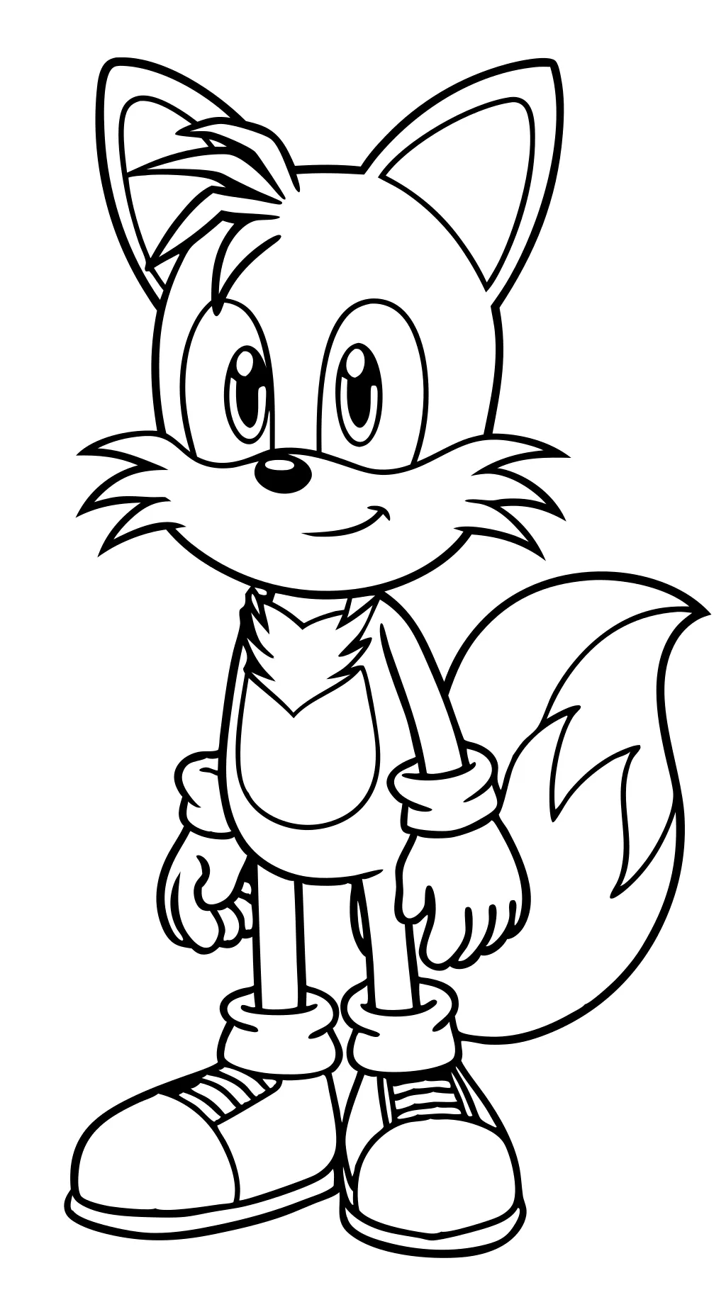 tails sonic coloring pages